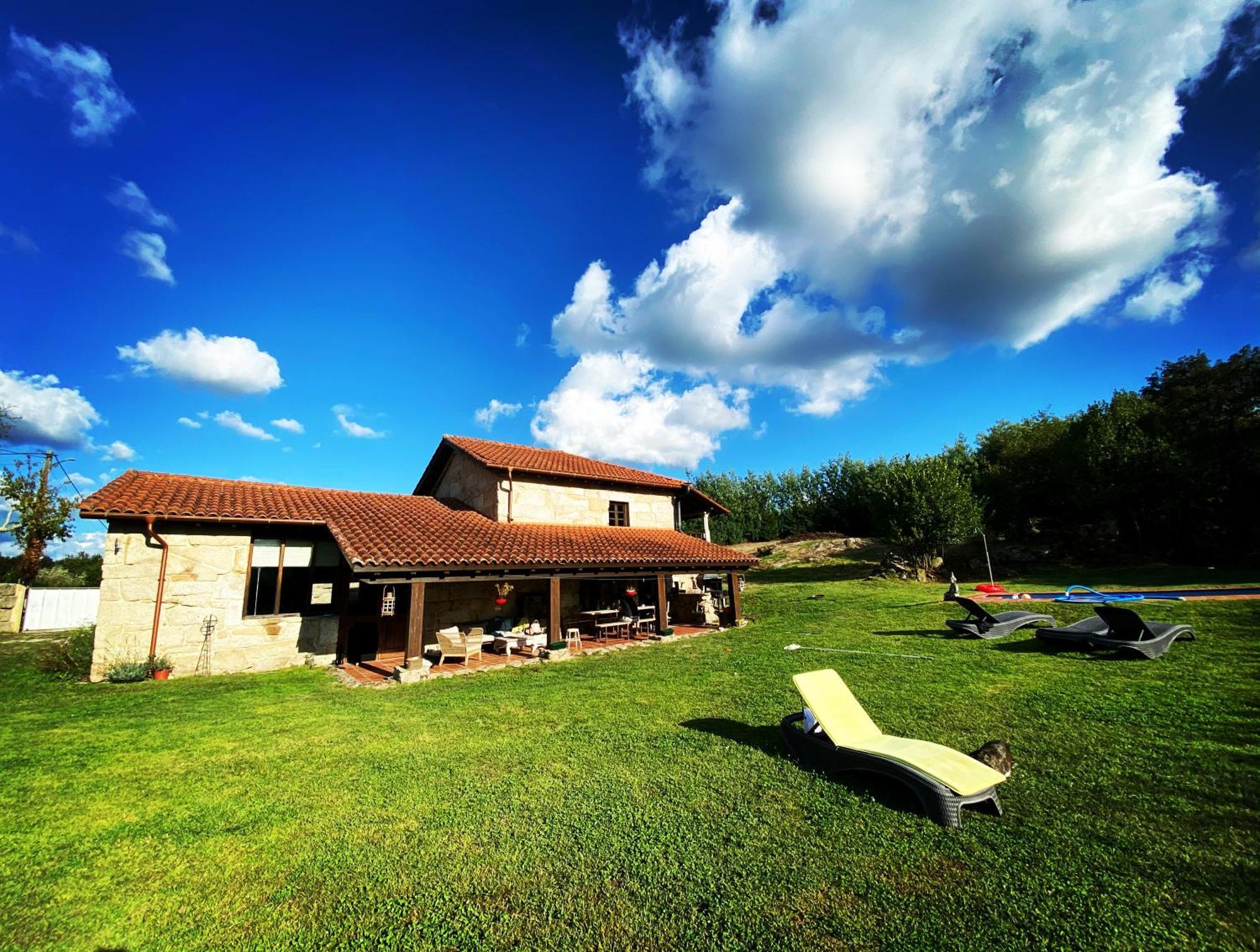 Habitaciones Con Bano Individual En Casa De Campo. Piscina. Amoeiro Dış mekan fotoğraf