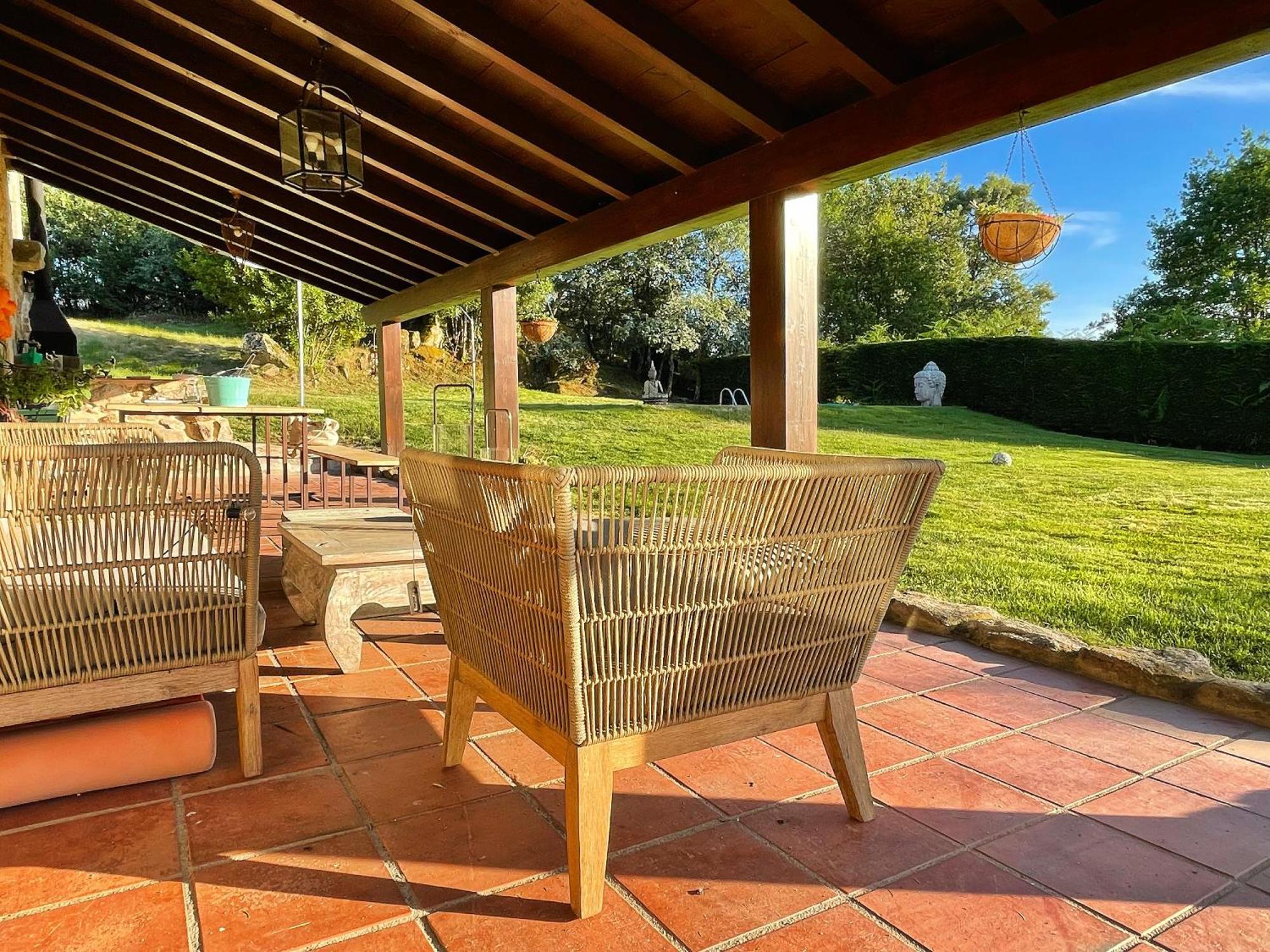 Habitaciones Con Bano Individual En Casa De Campo. Piscina. Amoeiro Dış mekan fotoğraf